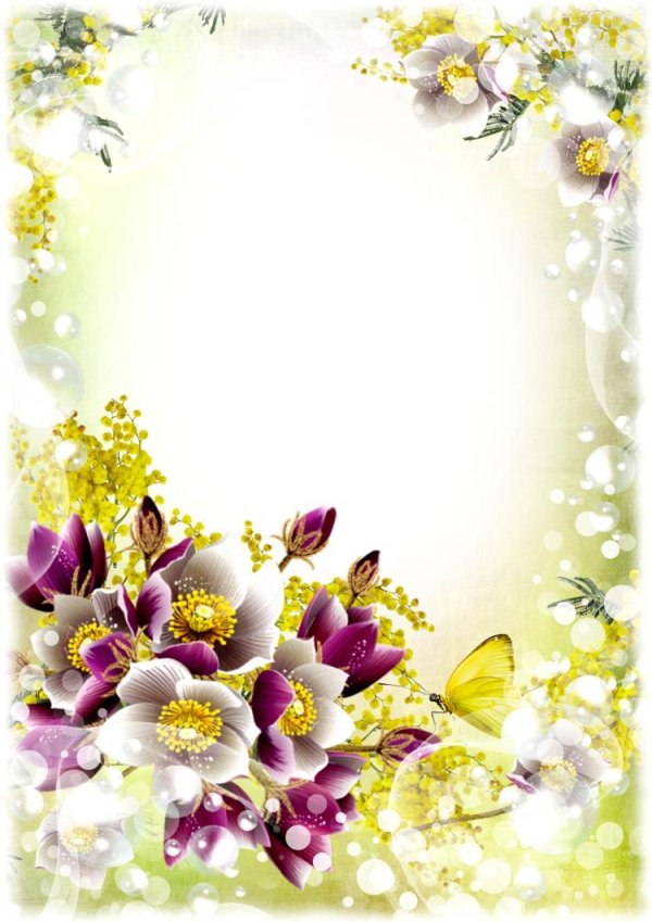 цветок рамка