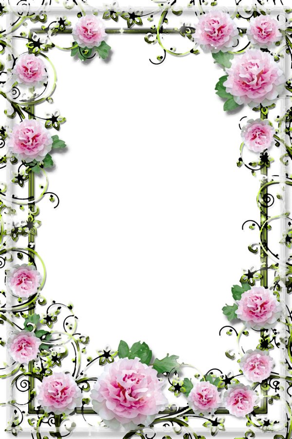 красивые рамки с цветами для текста