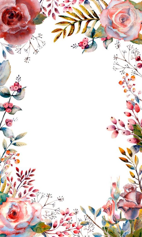 цветы акварельные