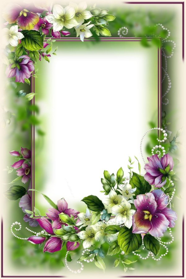 круглые цветочные рамки для фотошопа