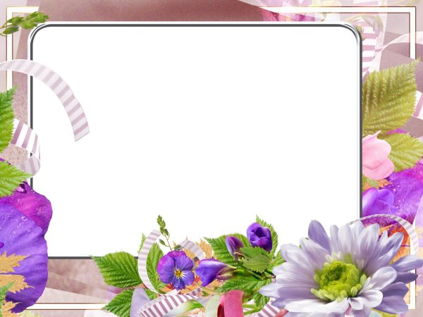 фоторамка с цветами