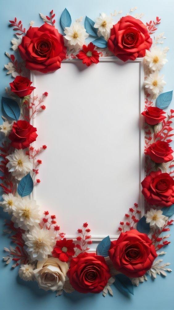 красивые рамки с розами