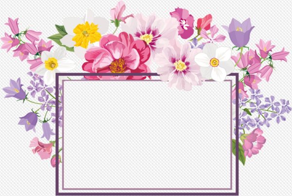 рамочка с цветами