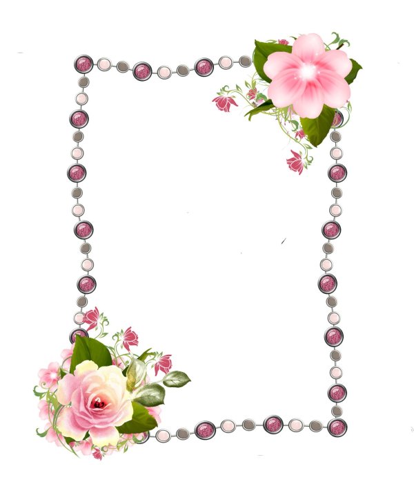 рамочка с цветами