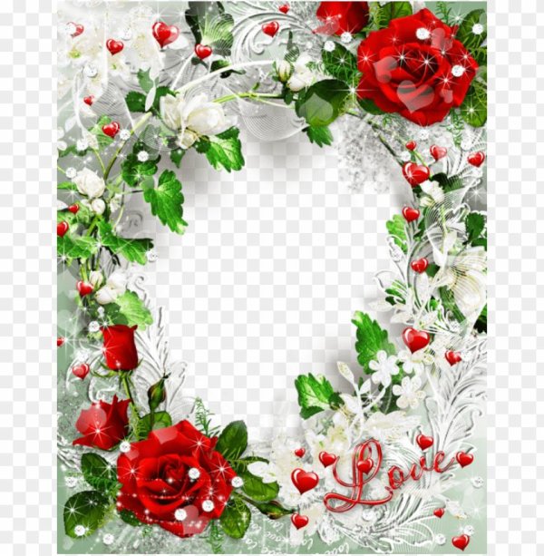 фоторамка с цветами