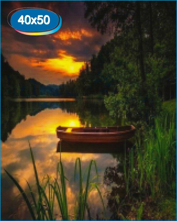 лодка на озере