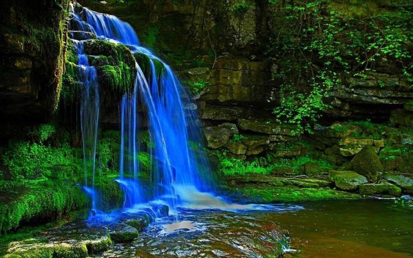 живые водопады