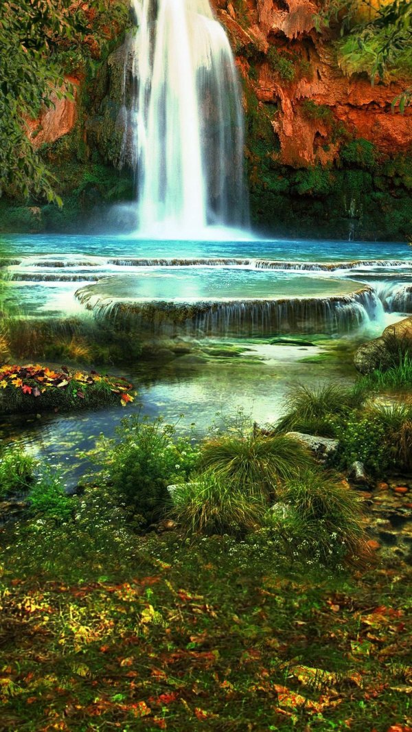 красивые пейзажи с водопадами