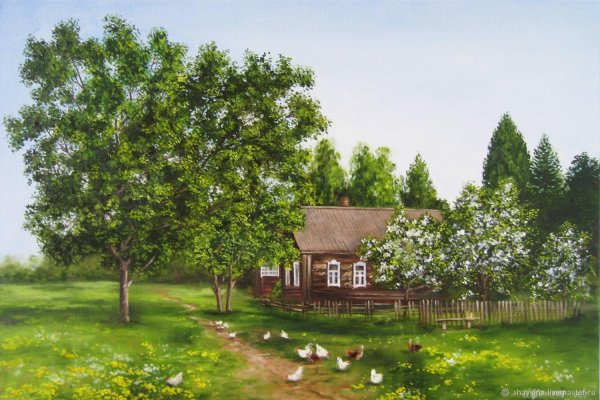 весенняя деревенька john sloane