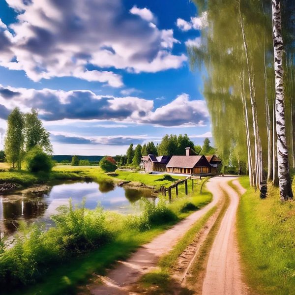 деревенская природа