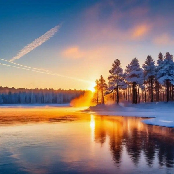 зимний рассвет