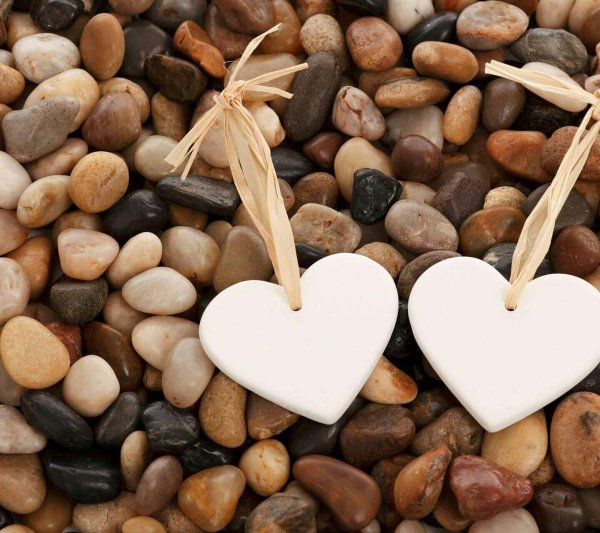 камушки сердечки