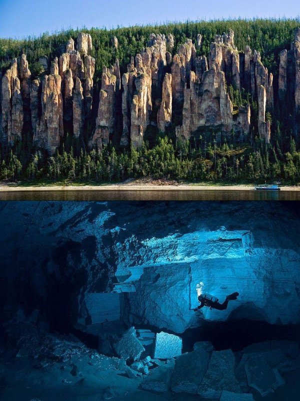 ленские столбы каменный лес якутии