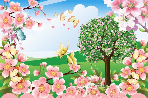 весенний баннер в детский сад