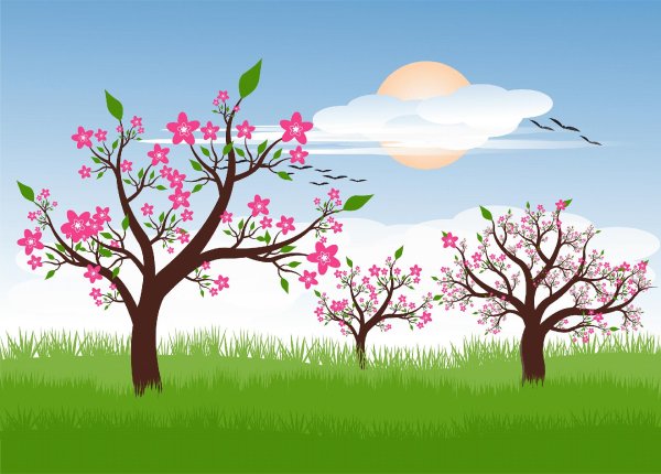 весеннее дерево