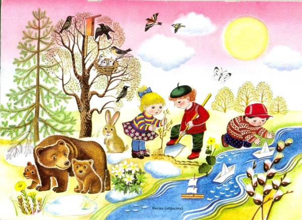 иллюстрации на тему весна