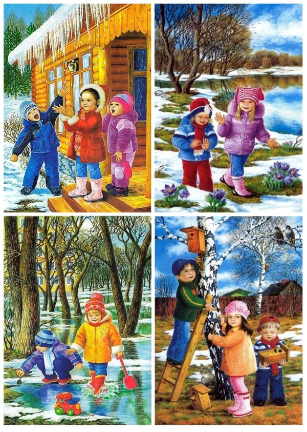 детям о весне для дошкольников