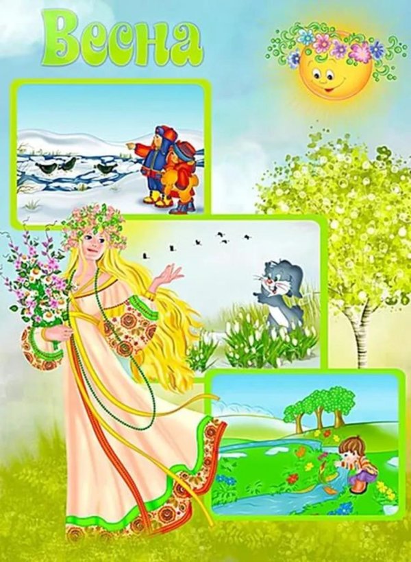 весна месяцы для детского сада