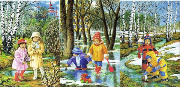 детям о весне для дошкольников