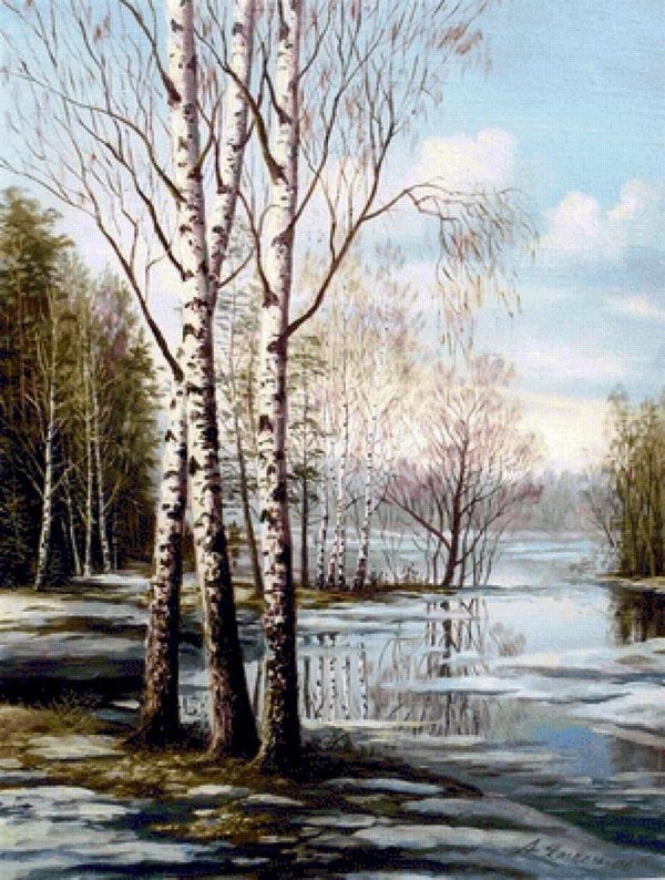 художник игорь грабарь березовая роща