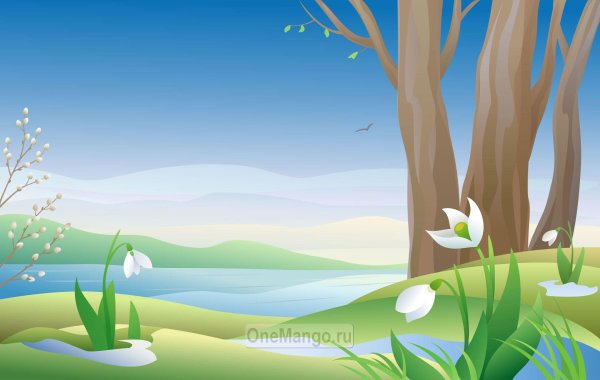 весна мультяшная