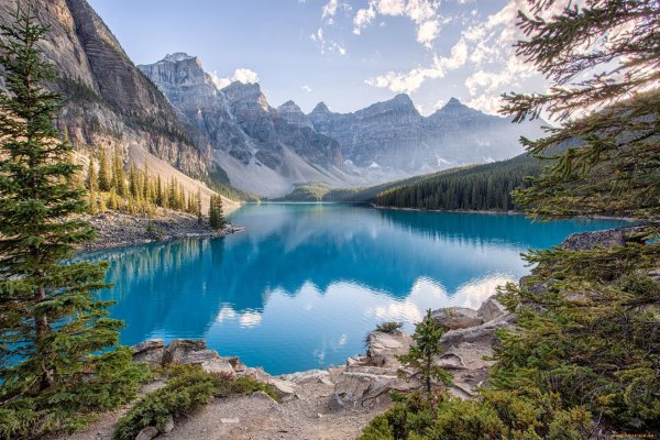 озеро морейн канада