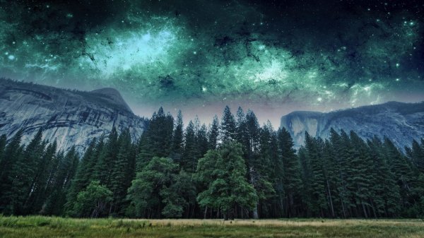 национальный парк йосемити калифорния ночью