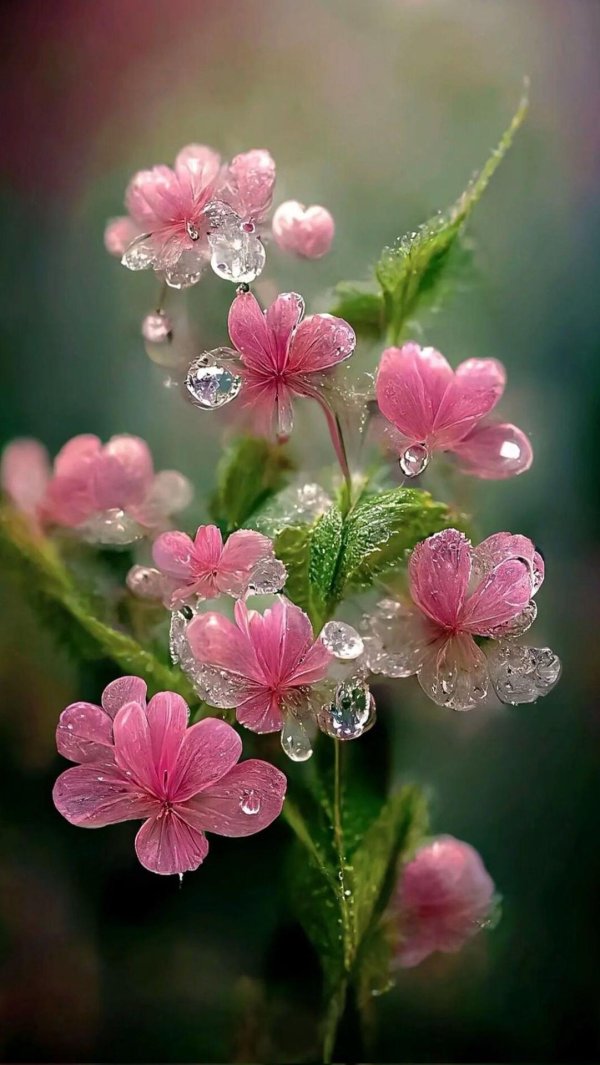 красочные цветы