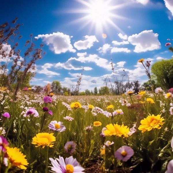 яркий солнечный день