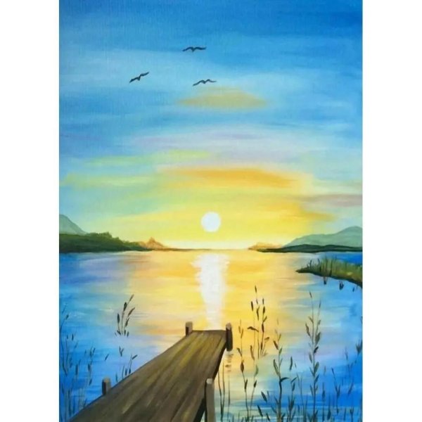 пейзаж акрил