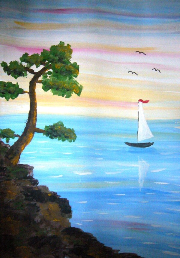 иллюстрация к парусу лермонтова