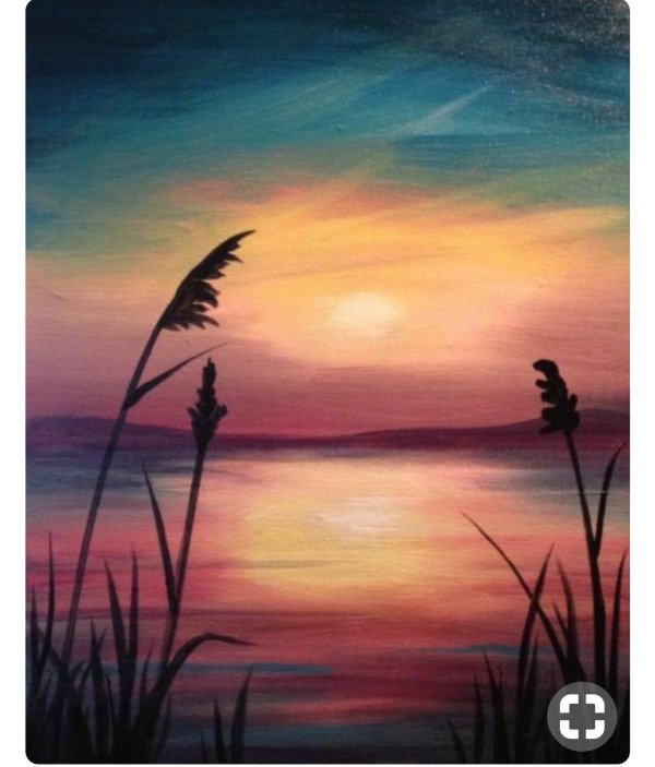 рисунок закат