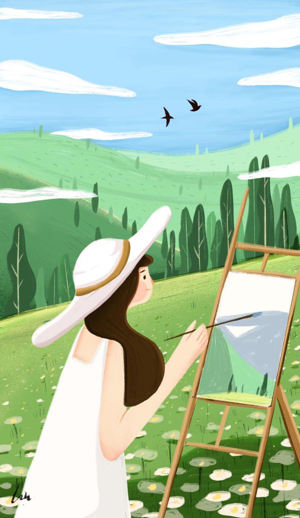 девушка иллюстрация