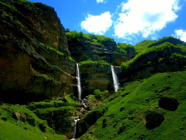 чегемское ущелье и водопады