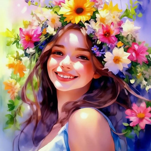 картины девушек