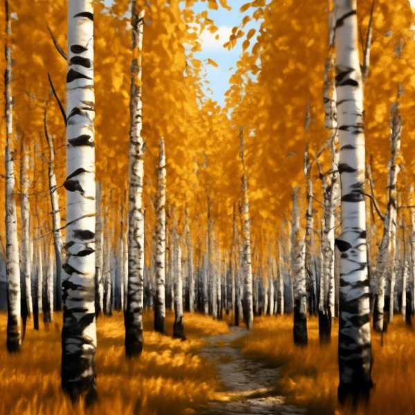 березова роща золотая осень