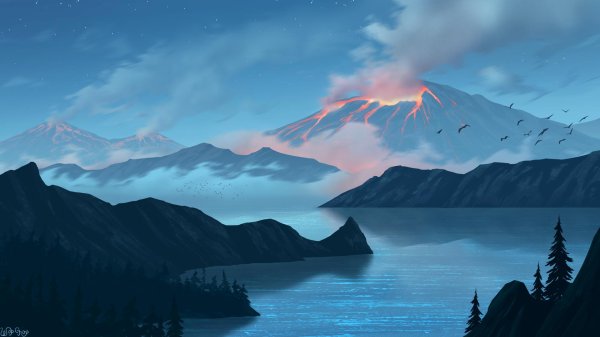 вулкан извержение