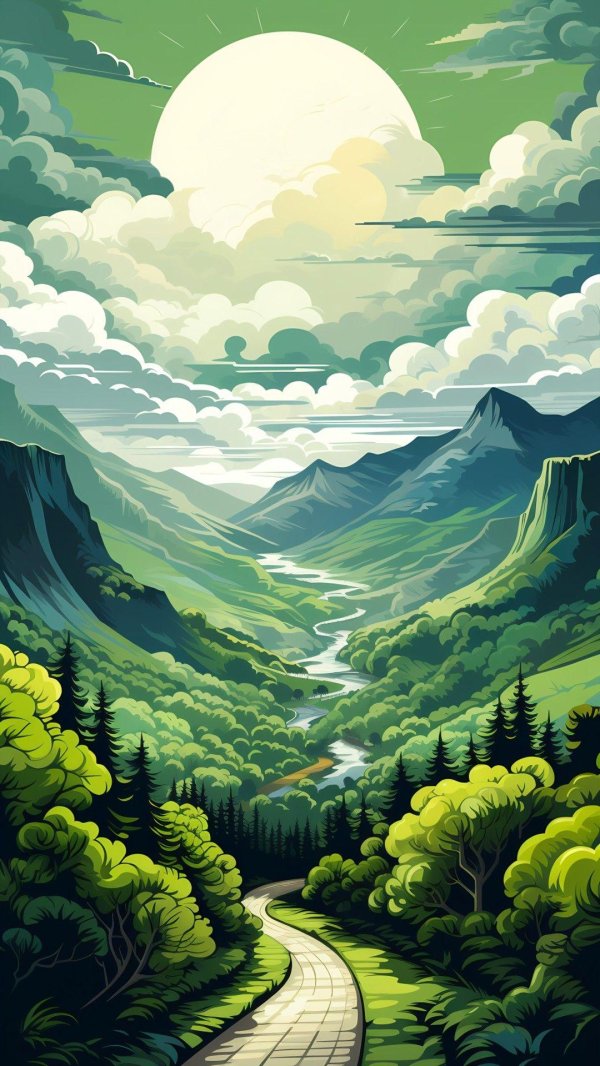 пейзажи рисунки