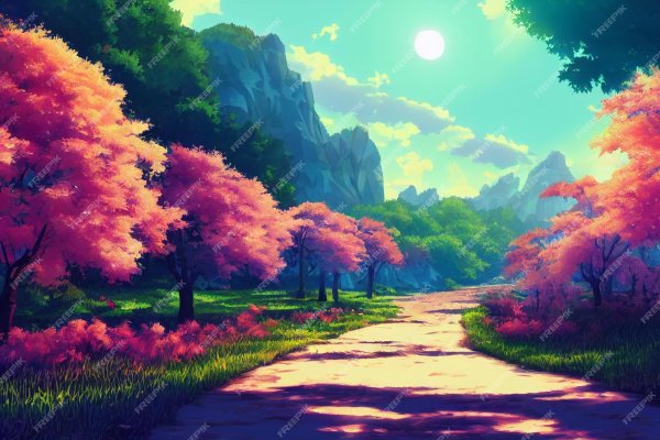 аниме природа