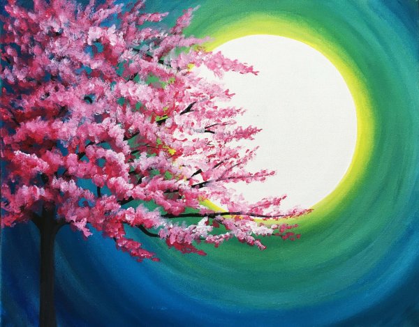 правополушарное рисование сакура