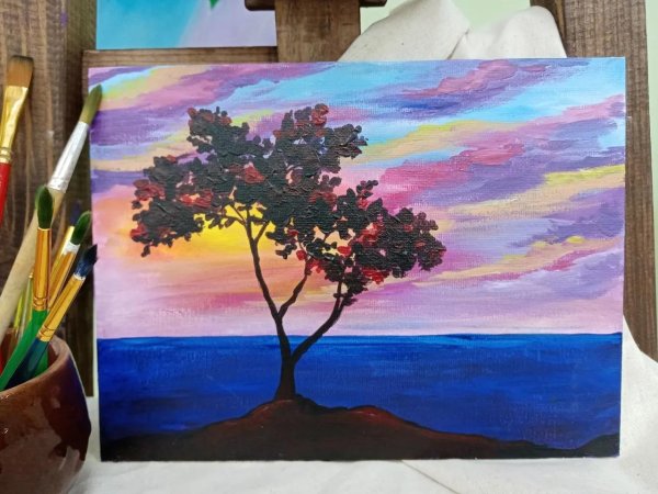 картины гуашью для начинающих