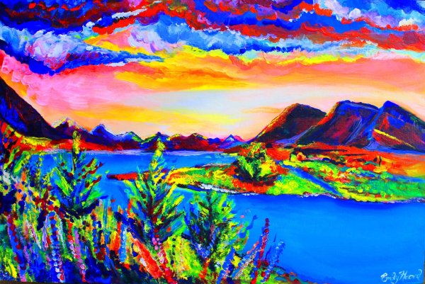 живопись горы