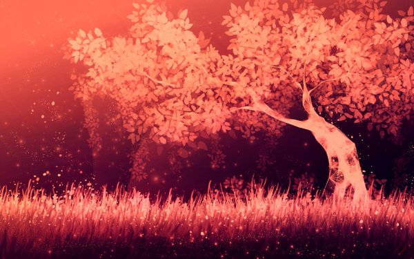 аниме сакура дерево