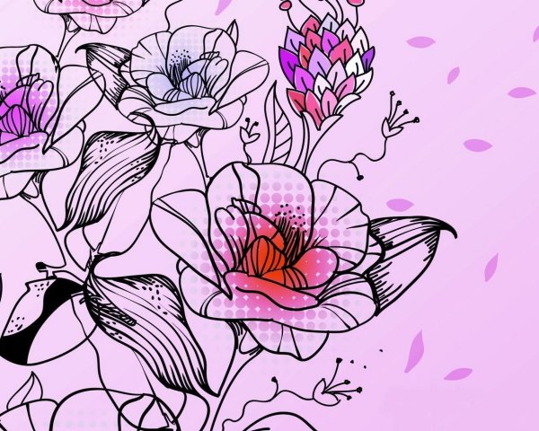 цветок абстракция