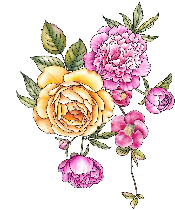 цветочный рисунок