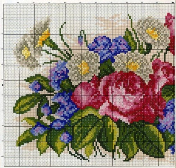 цветок вышивка