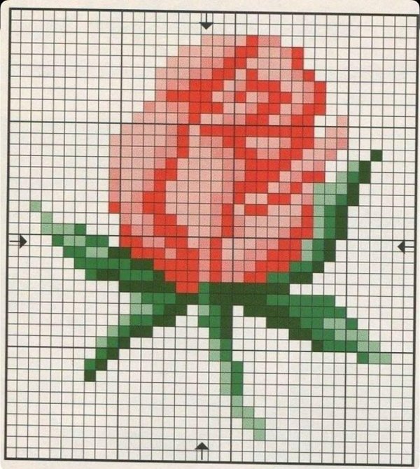 вышивание крестиком цветы