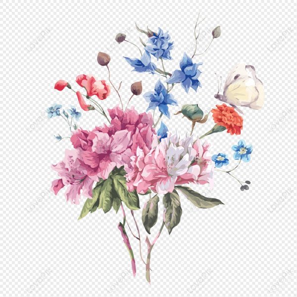 акварельный букет