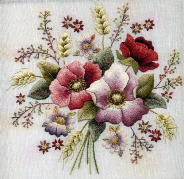 вышивка гладь