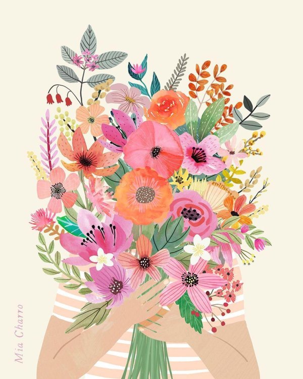 акварельная иллюстрация